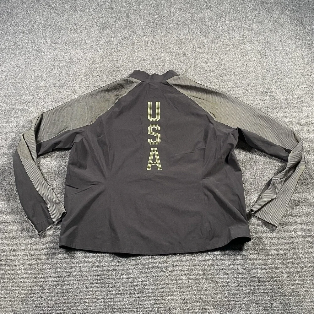 Nike Team USA Track & Field Podium Jacket Womens Size XL 2016 Running Reflective - Picture 7 of 10